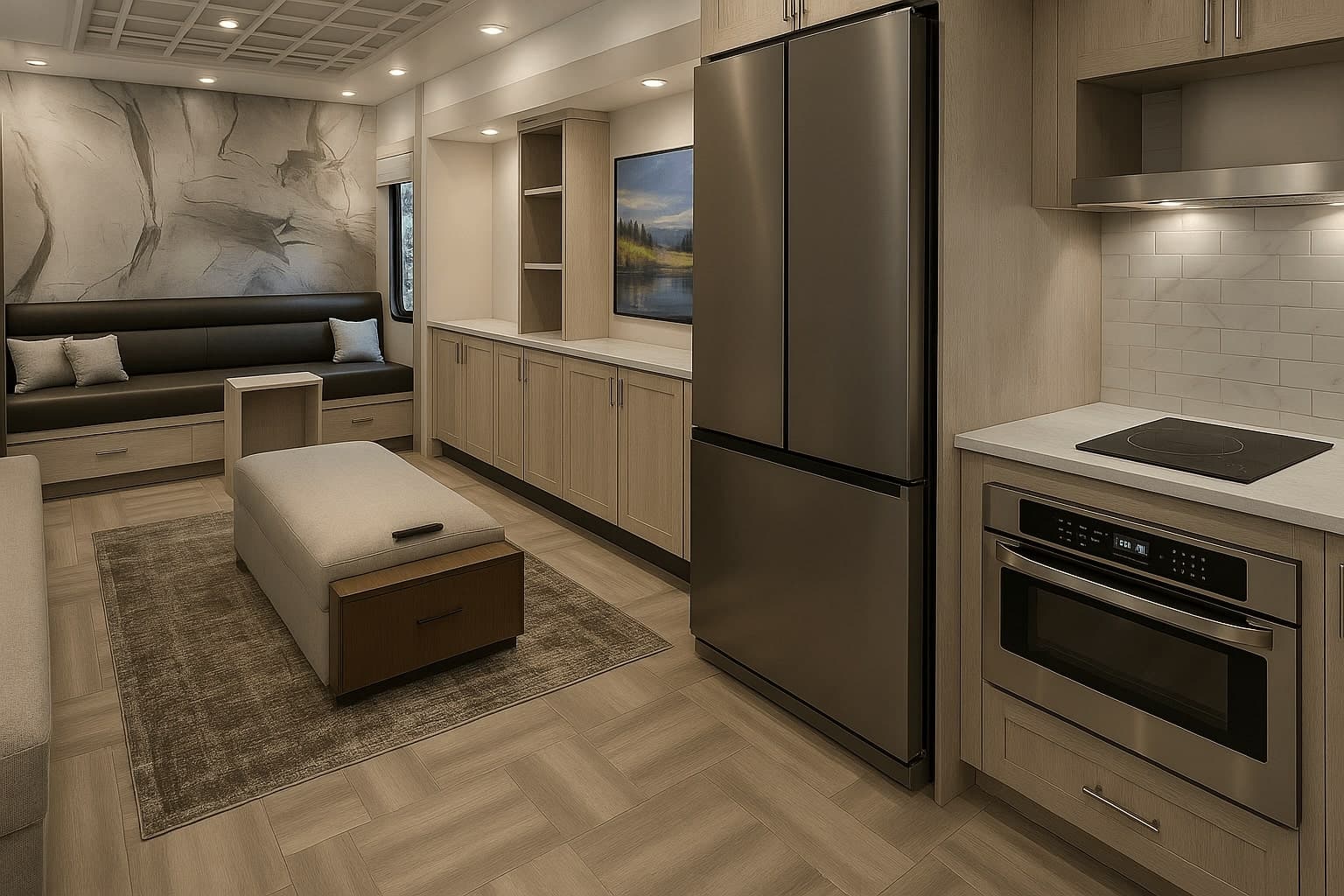 Custom millwork background